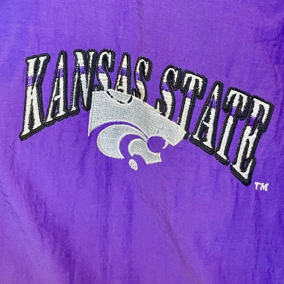 Kansas State Vintage XXL Y2K 90s Starter Jacket Coat Puffy Wildcats EUC Puffy